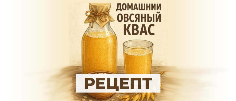 Два рецепта домашнего овсяного кваса.